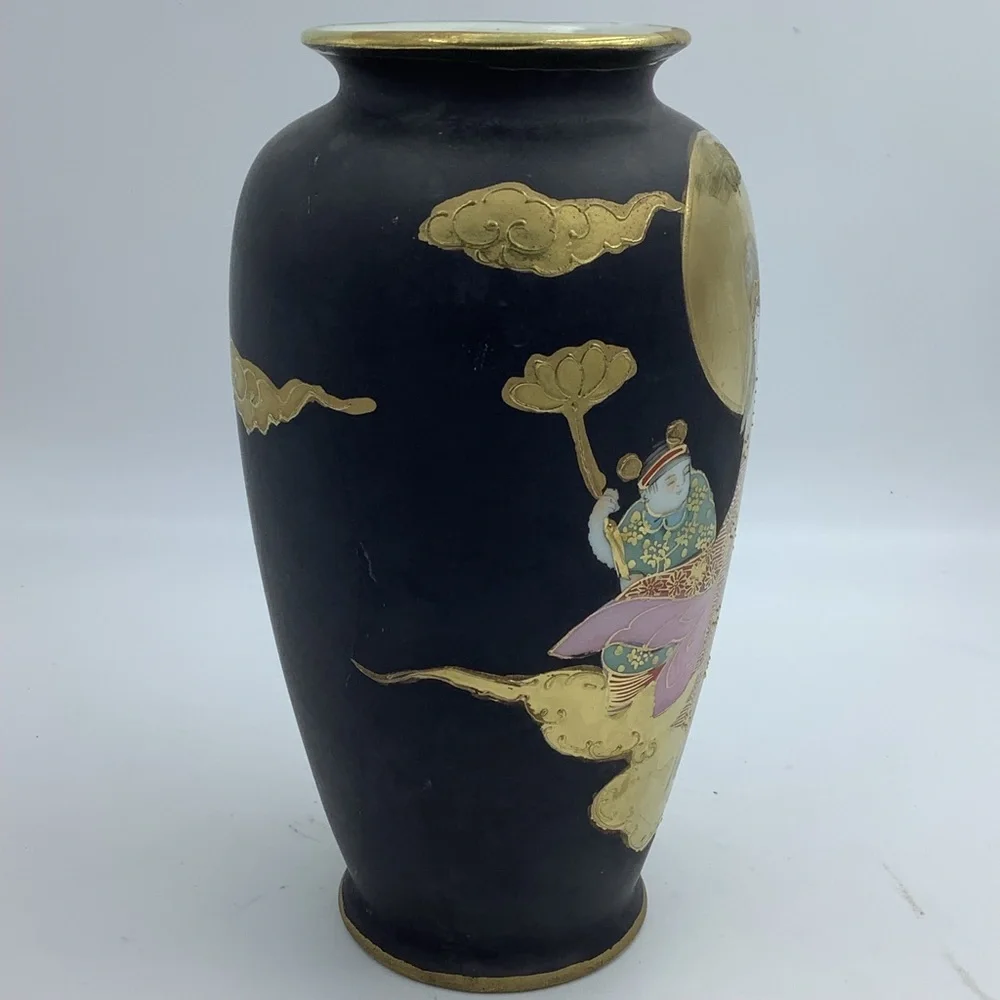 Rising Sun Japanese Hand Painted Vase